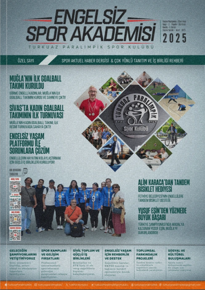 Bizden Haberiniz Olsun-Turkuaz Paralimpik SK-Spor Haber ve Çok Yönlü Tanıtım ve İş Birliği Rehberi dergi kapağı